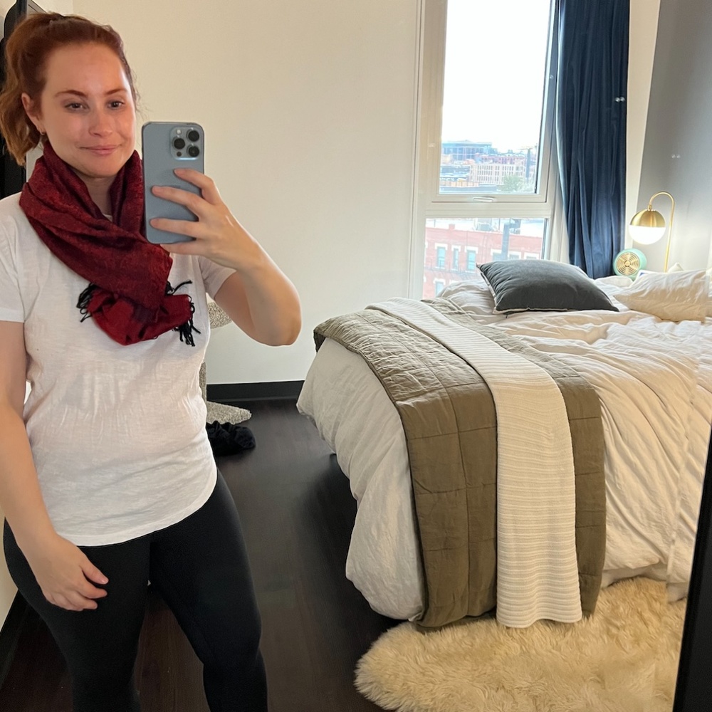 Red & Black Scarf - Picture 2 of 5